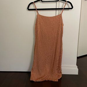 Urban Outfitters Terracotta Cheetah Slip Dress M